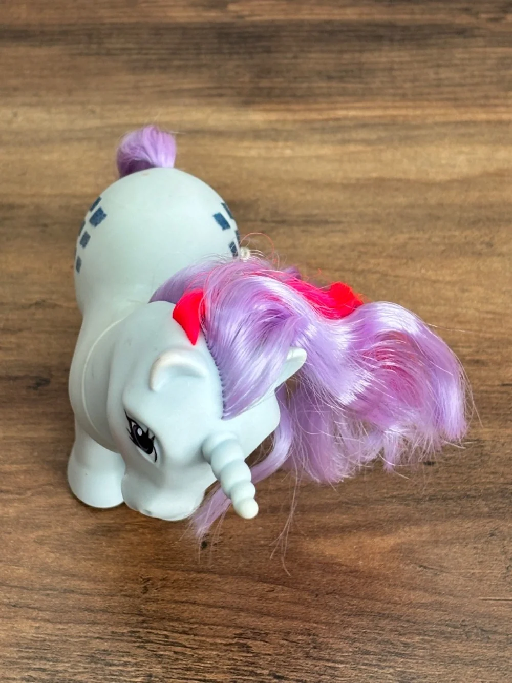 VINTAGE My Little Pony G1 Sparkler Blue Glitter Diamonds Blue Unicorn 1984 MLP